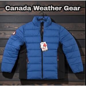 Canada Weather Gear Men's Mix Media Puffer -  LARGE